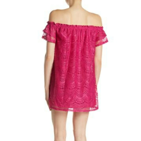 Love Fire Strapless lace shift dress size small - Picture 2 of 5